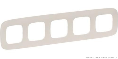 Рамка пятерная Legrand 754315 Valena Allure, слоновая кость