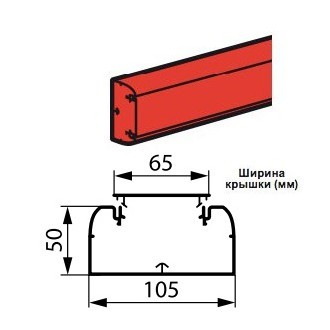 Кабель-канал 105x50 DLP Legrand 10429 (2 метра)