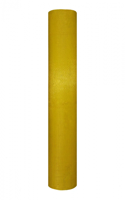 Сетка строительная SPA, 1000 мм, 5x5 мм, фасадная Лайт, жёлтая, 1x25м