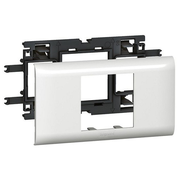 638002 Legrand Metra Суппорт с рамкой для ЭУИ Mosaic (2 мод.) для 85х50/100х50/130х50