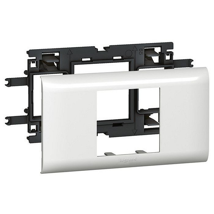 638002 Legrand Metra Суппорт с рамкой для ЭУИ Mosaic (2 мод.) для 85х50/100х50/130х50 638002 Legrand Metra Суппорт с рамкой для ЭУИ Mosaic (2 мод.) для 85х50/100х50/130х50