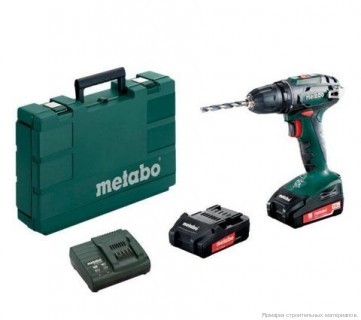 Аккумуляторная дрель-шуруповерт Metabo BS 18 10мм Li-Ion 1.5 А·ч 18 В х2 кейс 602207550