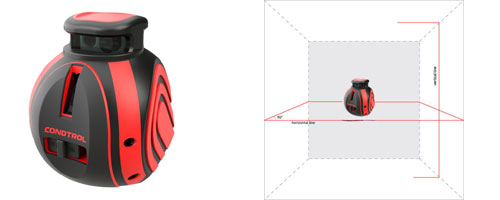 Лазерный нивелир-уровень CONDTROL UniX 360 Set (art 1-2-113)