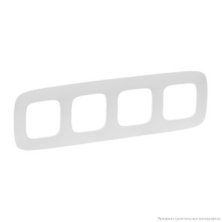 Рамка четверная Legrand 754304 Valena Allure, белый