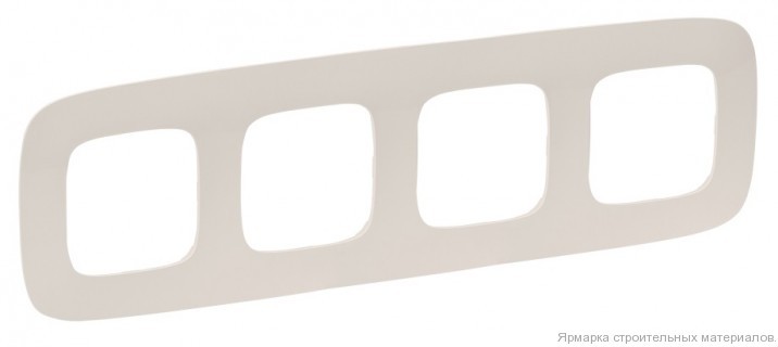 Рамка четверная Legrand 754414 Valena Allure, Жемчуг Рамка четверная Legrand 754414 Valena Allure, Жемчуг