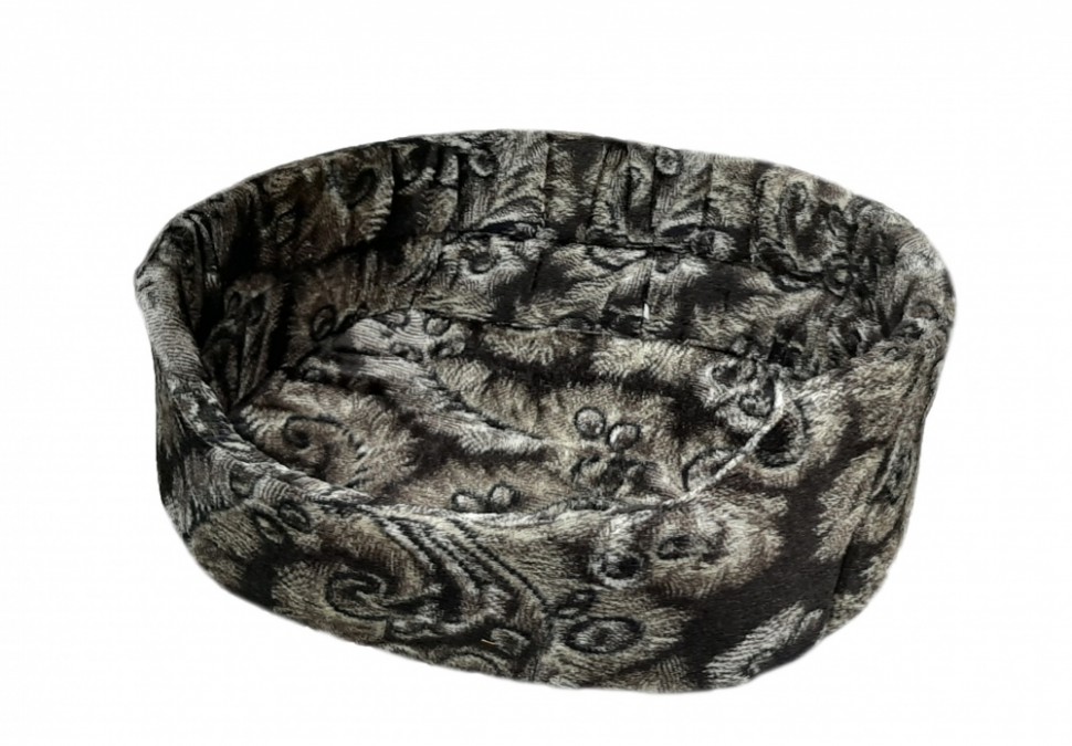 Лежак для животных флок (чёрный леопард) Petsuper 35х45 см