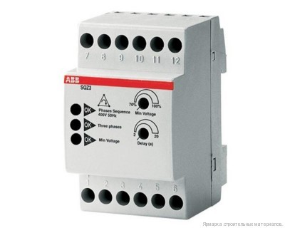 Модульное реле перекоса фаз и падения напряжения SQZ3 ABB 2CSM111310R1331