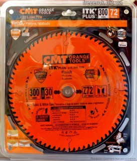 Пильный диск для поперечного пиления 300x30x2,6/1,8 15° 10° ATB + 8° SHEAR Z=72 CMT 272.300.72M