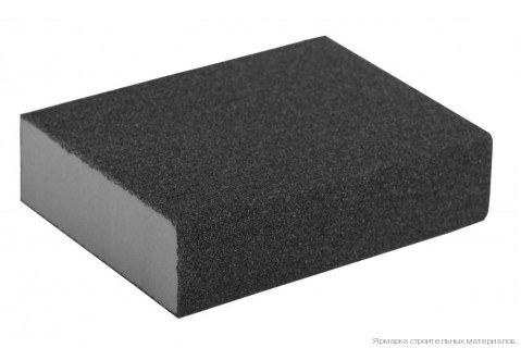 Губка шлифовальная четырехсторонняя (100х68х26 мм; Р120) "МАСТЕР" Зубр 35611-120