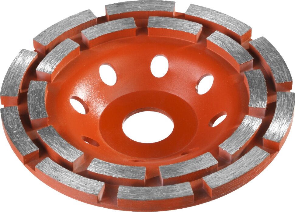 Сегментная двухрядная алмазная чашка по бетону ЗУБР "МАСТЕР" 33376-125 Сегментная двухрядная алмазная чашка по бетону ЗУБР "МАСТЕР" 33376-125