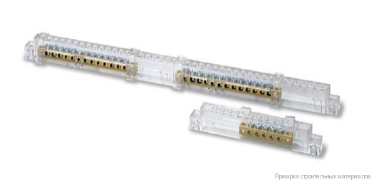 ABB(АББ) клеммник N+PE LUC 12501 на 54 м.для UNIBOX (шина земля) ABB(АББ) клеммник N+PE LUC 12501 на 54 м.для UNIBOX (шина земля)