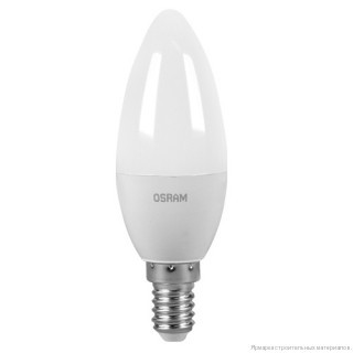 Лампа светодиодная CLASSIC B 40 5.4W/830 5.4Вт свеча 3000К тепл. бел. E14 FR OSRAM