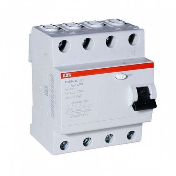 УЗО АВВ Выкл. диф. тока 4мод. FH204 AC-40A 300мА 2CSF204003R3400